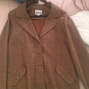 Vintage Plaid Blazer
